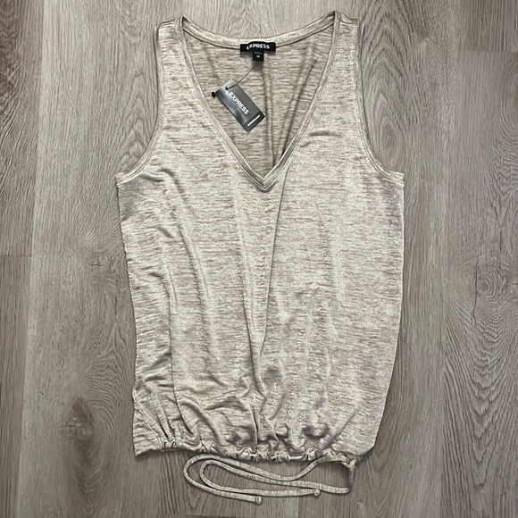 Express Gold Metallic Top - Picture 1 of 4